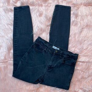 Madewell Light‎ Black High Riser Skinny Jeans Size 28